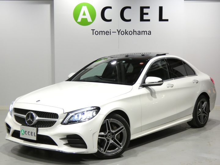 メルセデス・ベンツ　C200　アバンギャルド　AMGライン　レーダーS　パノラマルーフ　ブラックレザー/ヒーター　純正ナビ/TV/カメラ　キーレスゴー　マルチビームLED